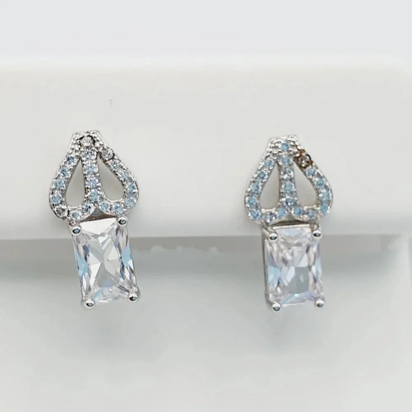 "925 Sterling Silver Cubic Zirconia Earrings, U19254815 - Picture 10 of 11